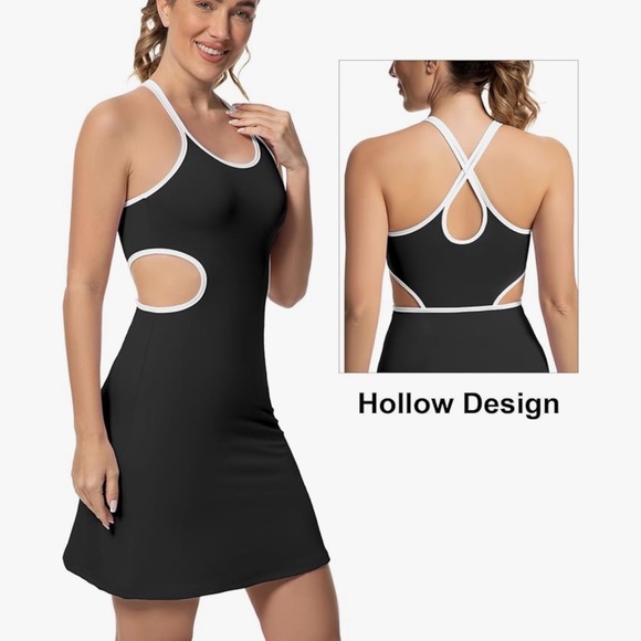 Dresses & Skirts - Womens Tennis Dress Golf Dresses with Shorts, Inner Pocket Sleeveless Casual